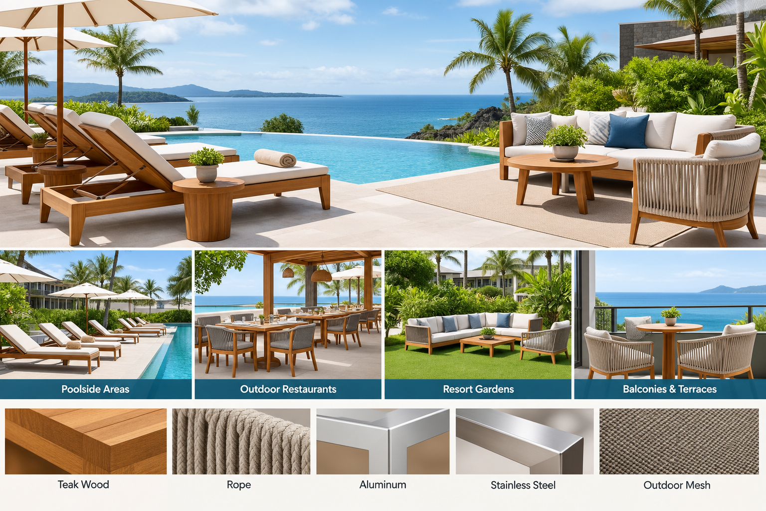 How to Choose Outdoor Furniture for Hotels and Resorts